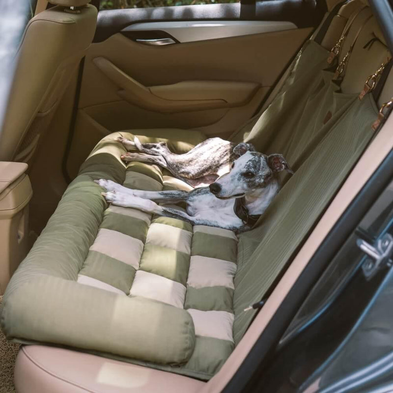 Cama de pet grande para carro com almofada de segurança para viagem