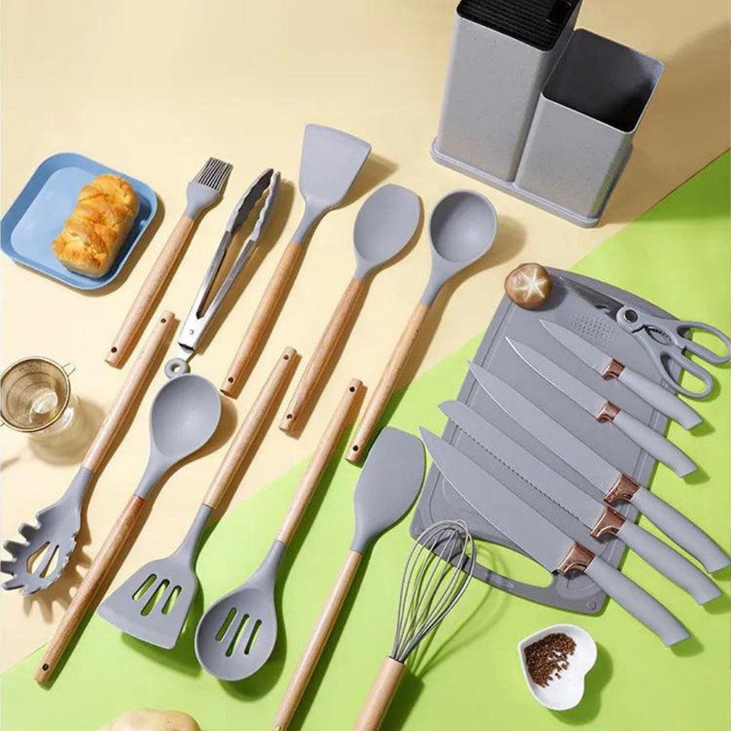 Kit de Cozinha 19 Peças de Silicone Premium Jsave