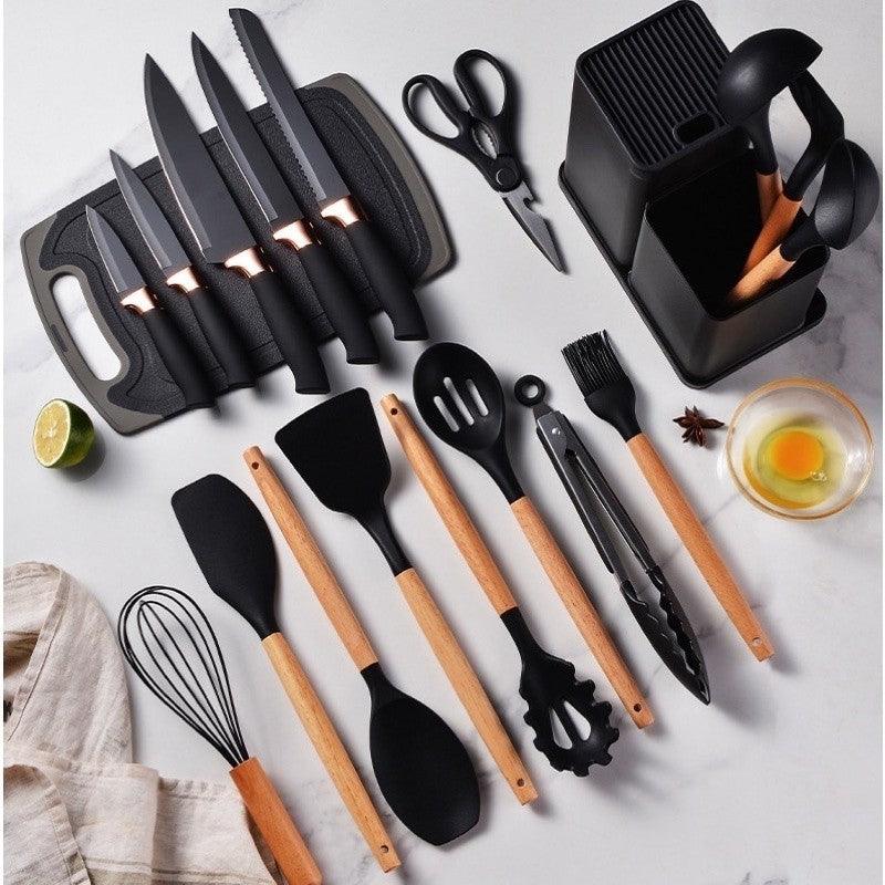 Kit de Cozinha 19 Peças de Silicone Premium Jsave