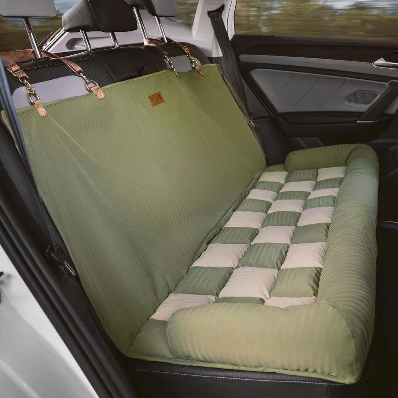 Cama de pet grande para carro com almofada de segurança para viagem