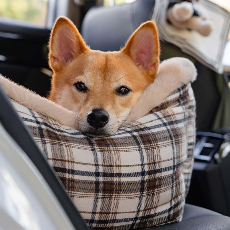 Cama de pet para carro, clássico e fofo, mantenha seu pet seguro